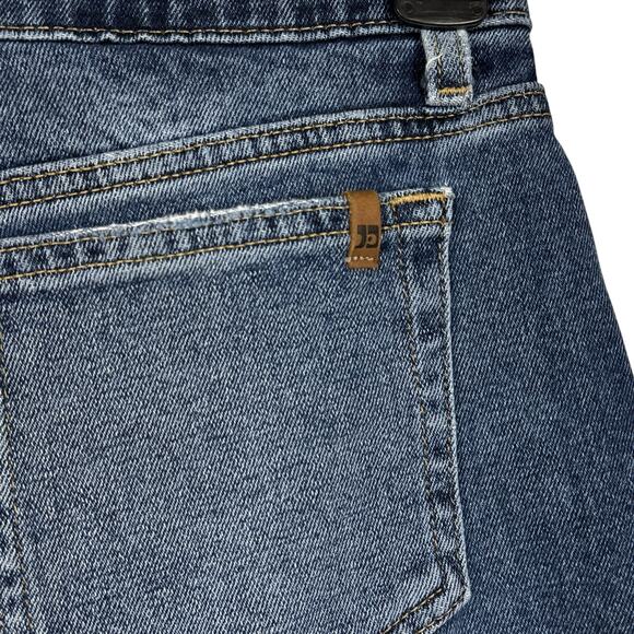 Joe’s SZ W27 Jean Shorts Frayed Hems Pockets Zip-Fly Mid-Rise Medium Wash Blue - Picture 4 of 8